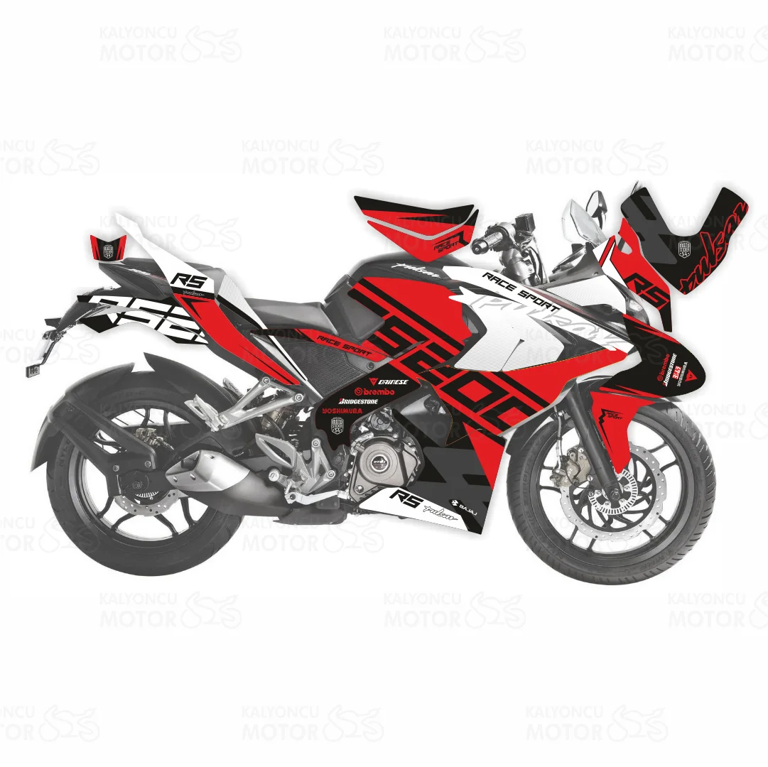 

Bajaj Pulsar RS 200 Racing Sport Design Sticker Set