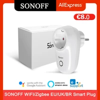 16a euukbr sonoff s26 wifi zigbee smart plug smart home smart timing socket outlet work with alexa google home ewelink app