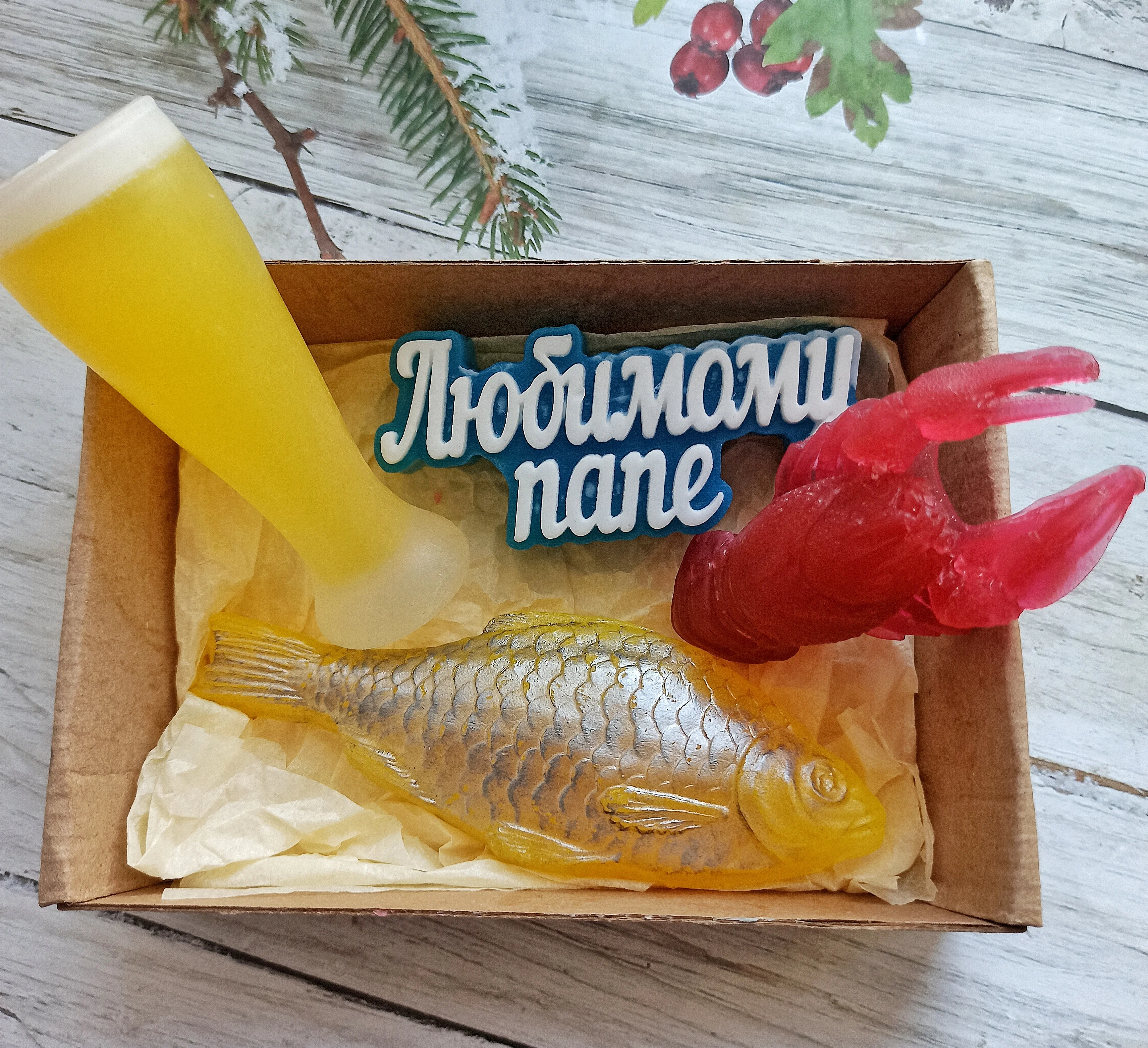 мыло ручной работы / подарок папе прикольный пивной набор 23 - Цена: 850,00 руб.