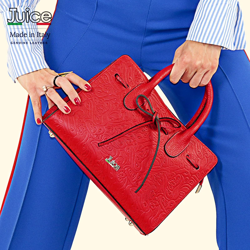 Женская сумка из натуральной кожи JUICE Сделано в Италии женская длинный наплечный