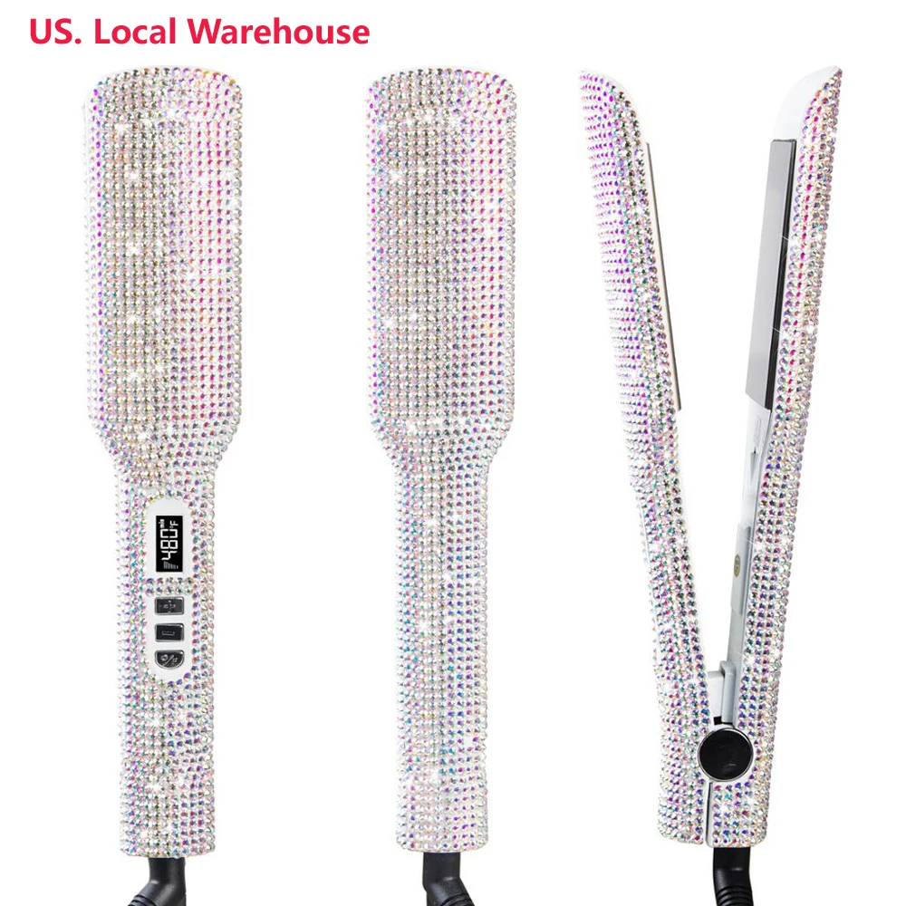 Титановый выпрямитель для волос 2 дюйма плоский утюг профессиональный двойное