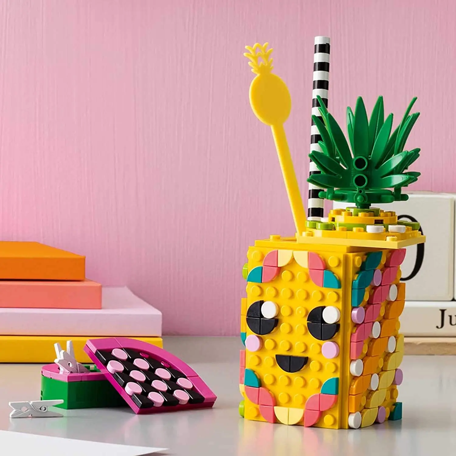 

LEGO DOTS Pineapple Pencil Holder 41906 DIY Craft Decorations Kit A Fun Craft kit for Kids who Like Arts and Crafts Projects 351