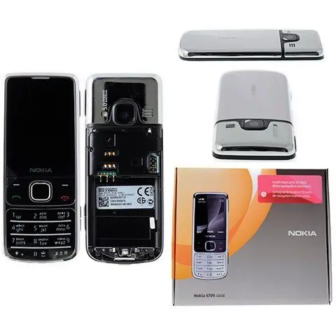 Телефон Nokia 6700 Classic оригинал русская клавиатура разблокированный 1-sim |