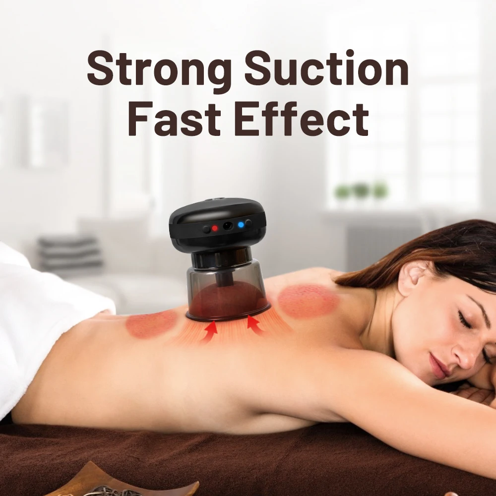 

Electric Cupping Therapy Smart Cupping Vacuum Suction Cups Scrape Massager Rechargeable Guasha Body Massager Fat Burning Gifts