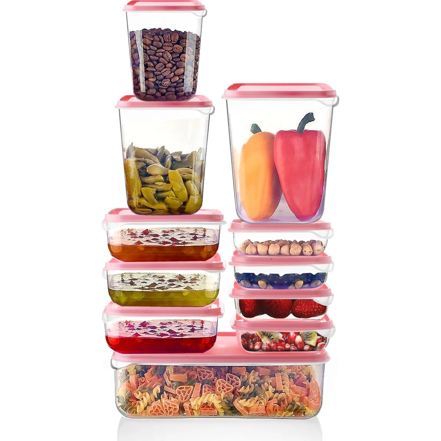 

22 Pieces Plastic Full Storage Set Stylish Boxes