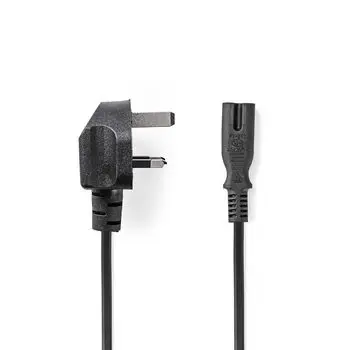 Кабель питания | вилка UK-IEC-320-C7 5 0 м черный Компьютеры и офис