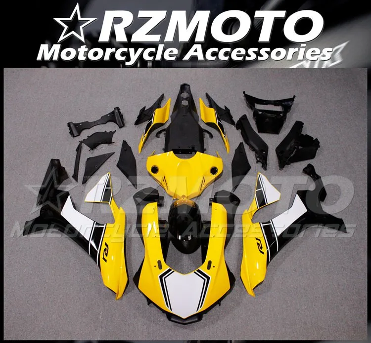 

Новый комплект обтекателей для мотоцикла ABS, подходит для YAMAHA YZF - R1 R1m 2015 2016 2017 2018 15 16 17 18 19, комплект кузова желтого цвета