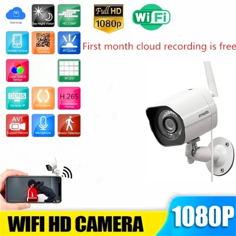 Купить IP-камера Zmodo HD 1080P для системы видеонаблюдения, Wi-Fi