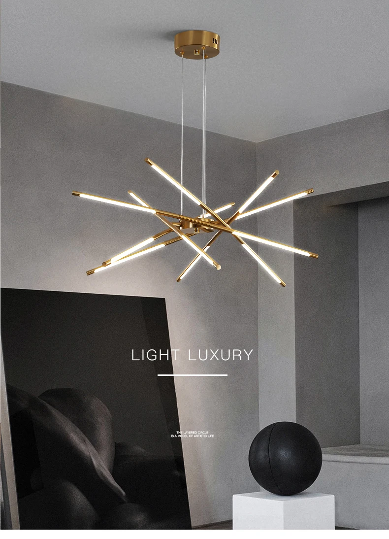 Modern Chandelier For Living Room Decoration Gold Black Kitchen Dining Table Hanging Light Children's Bedroom Loft Ceiling Lamp cheap chandeliers