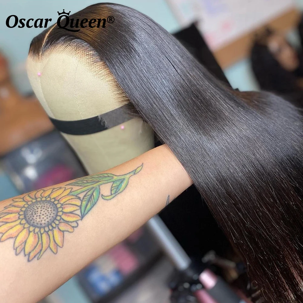 High Density 360 Lace Frontal Wigs For Women Human Hair Straight Lace Front Wig Glueless Full Lace Wig Pre Plucked Remy HD Lace