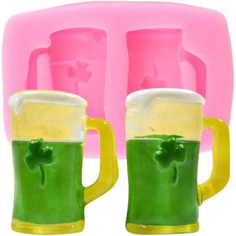 Пивная чашка силиконовые формы сделай сам Свадебный кекс Топпер конфеты