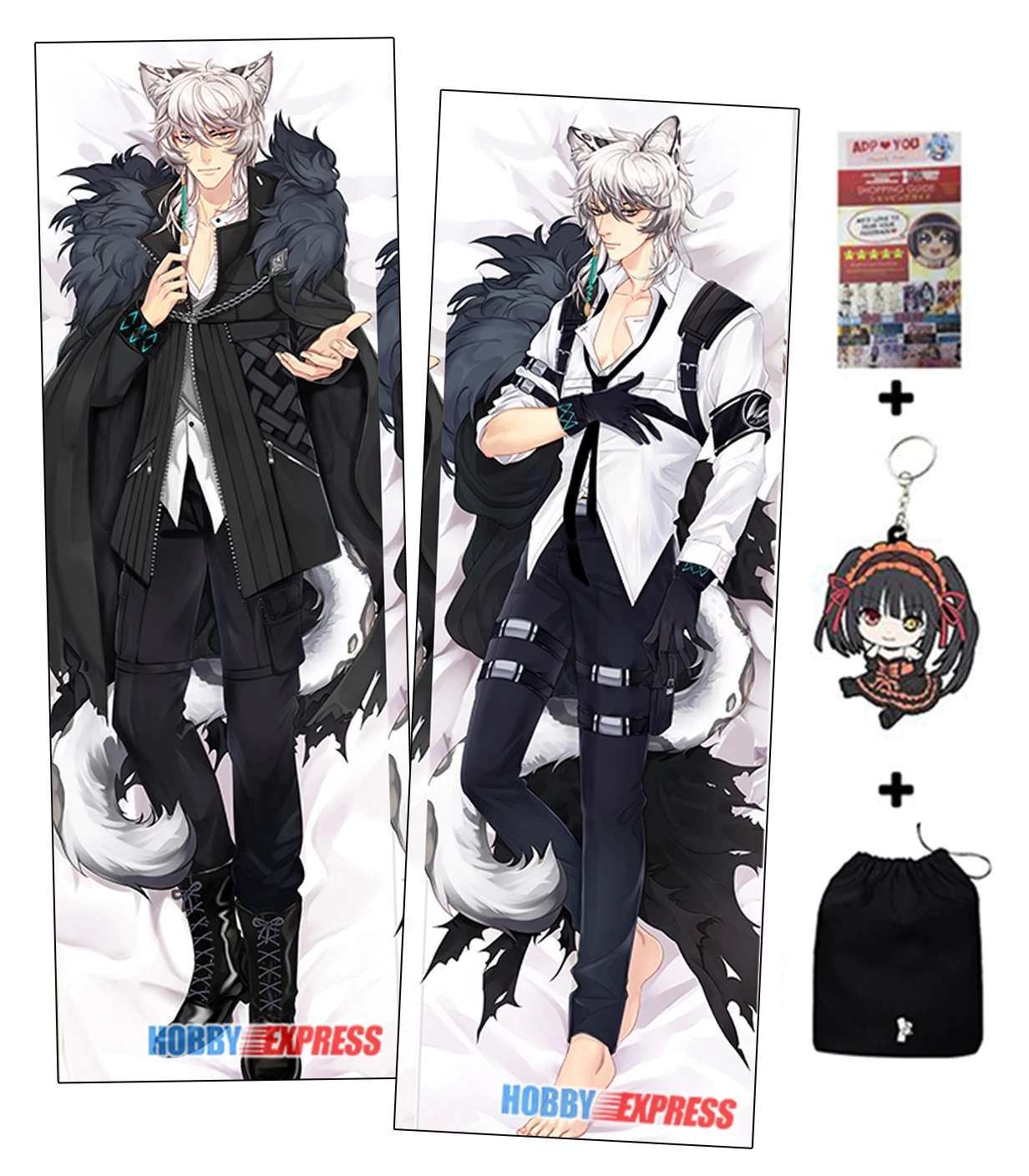 Наволочка для обнимания на тело с изображением рыцарей дакимакура