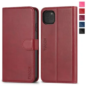 Red TUCCH чехол-кошелек для iPhone 11 Pro 5," отделения для карт противоударный чехол ID держатель для карт чехол 360 Защитный чехол - Цвет: Red
