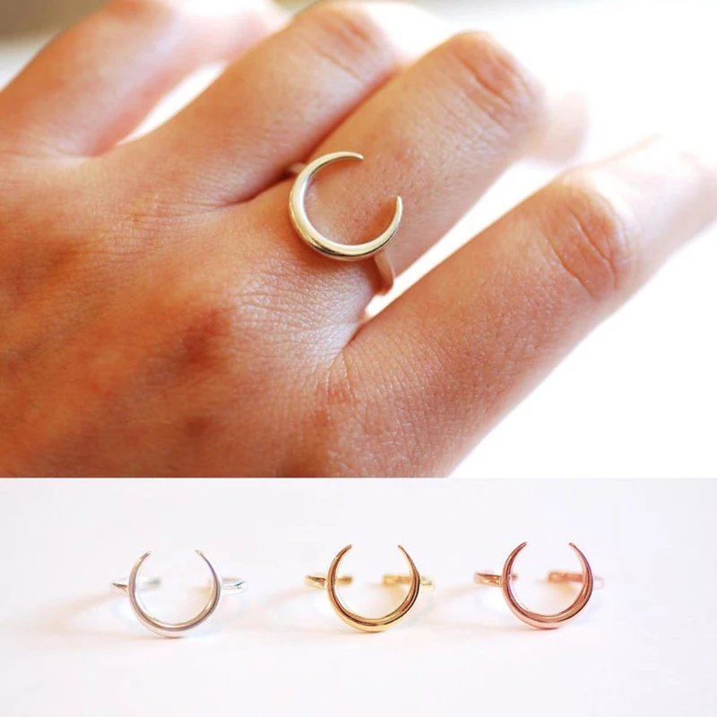 Minimalist Fine Jewelry Opening Finger Ring Anillos for Woman Lovers' Girls Couples Anniversary Engagement Adjustable Rings | Украшения