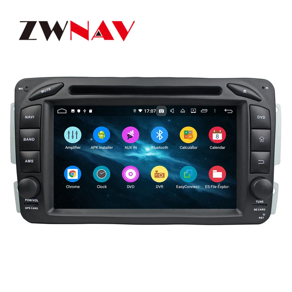 Автомобильный DVD плеер Android 9 4 + 64 ГБ DSP IPS GPS навигация для BENZ ML CLASS W164 2005 головное