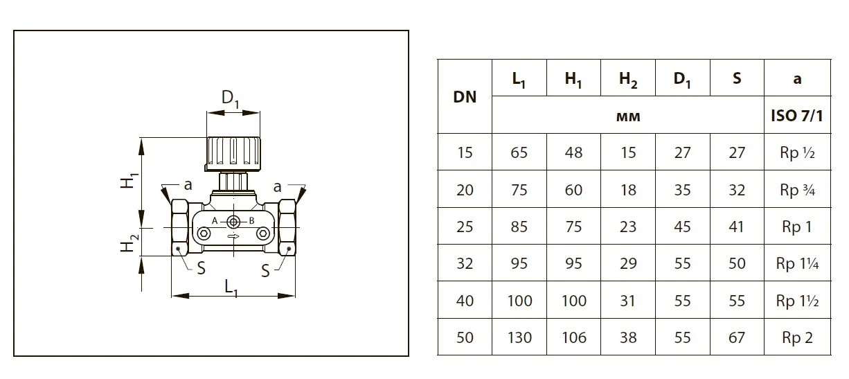 Клапан балансировочный ручной Danfoss CDT (ASV-M) Ду15 003Z7691 | Обустройство дома