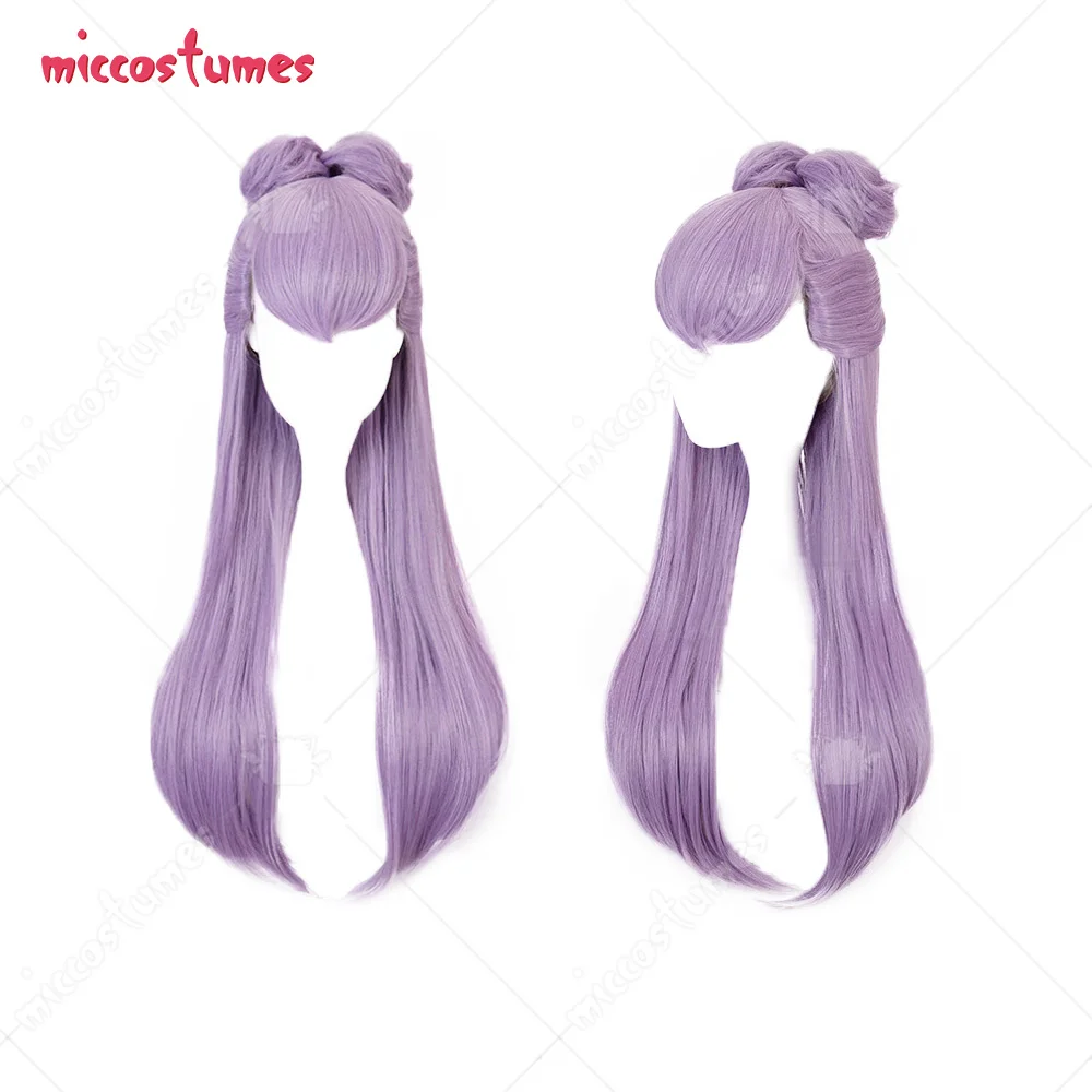 

LOL KDA Gradient Mixed Purple Color Evelynn Cosplay Wig with Ball Haircut