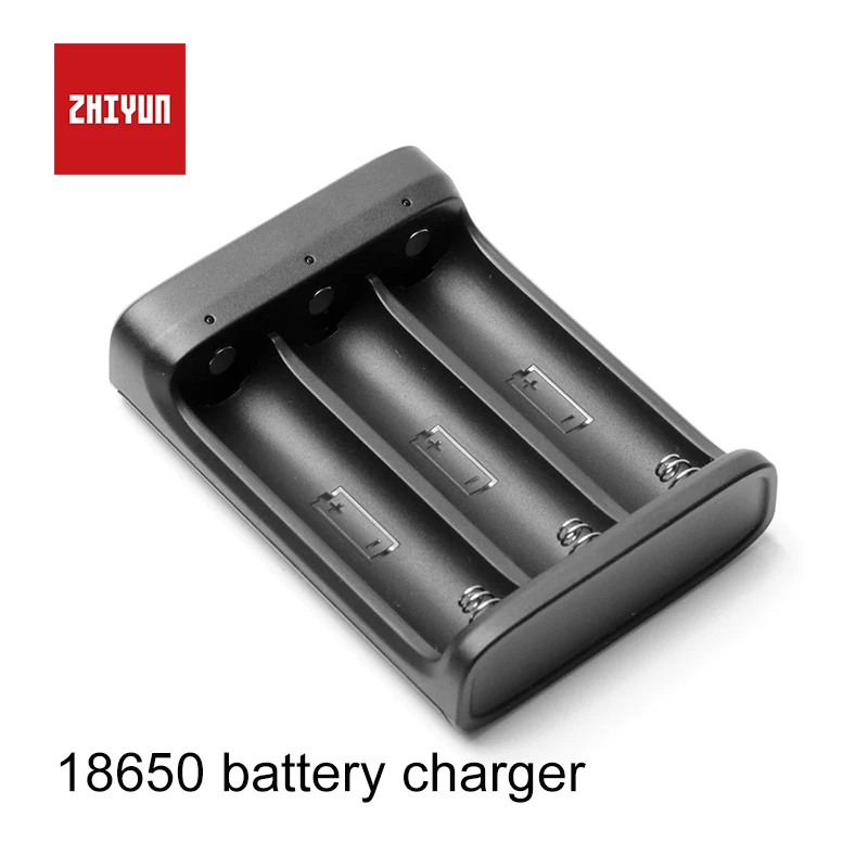 

ZHIYUN официальный 18650 зарядное устройство 3 слота для 18650 батарея для крана 2 Ручной Стабилизатор карданный черный цвет