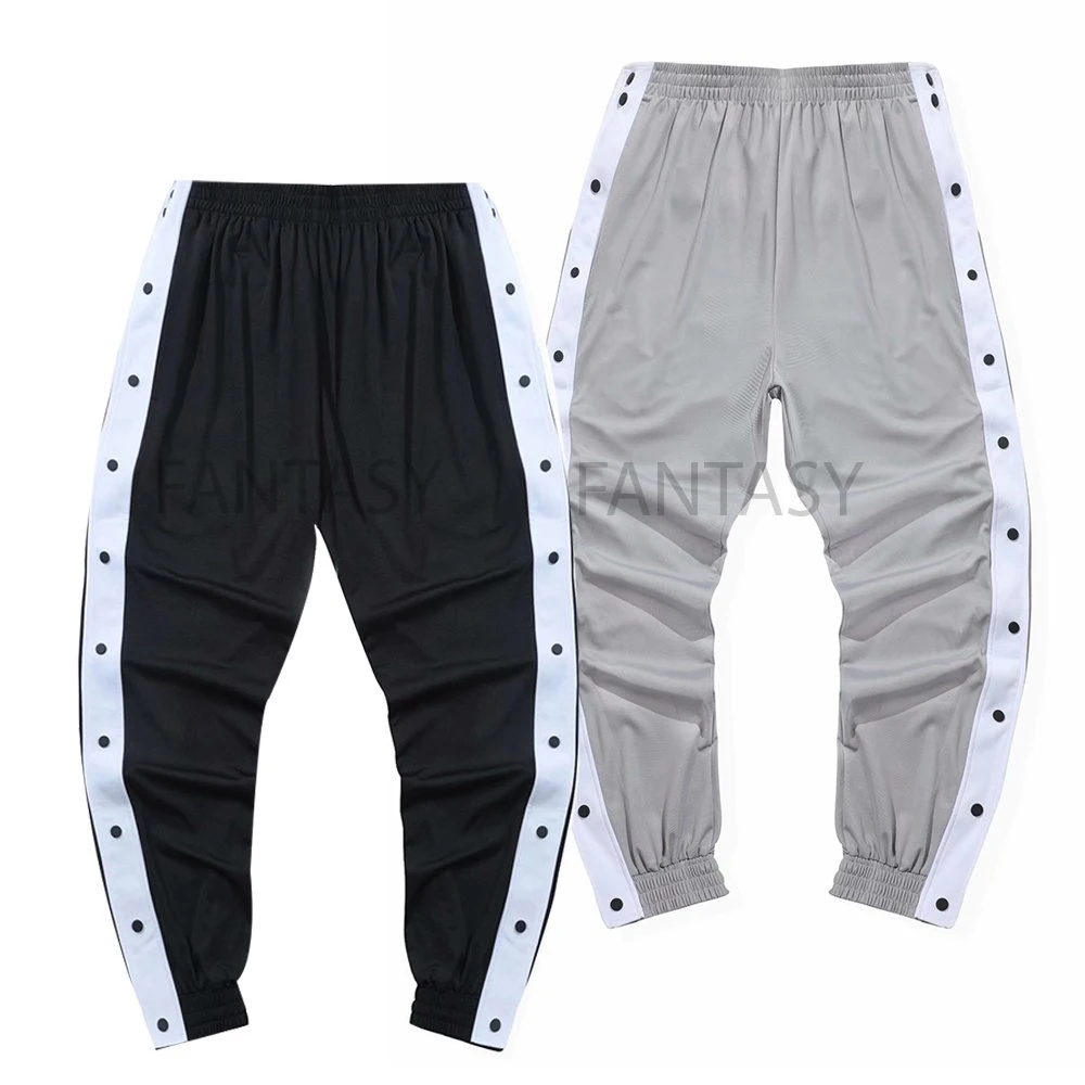 

Men's Jogger pants Clothing Sports Long Absorbent Sweat For Trainning Running hip-hop TrackPants with Button