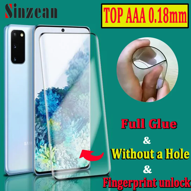 100 шт. 3D закаленное стекло для Samsung S21 Ultra/S20/S10/S9/Note 20 Ultra 0 18 мм|Защитные стёкла и