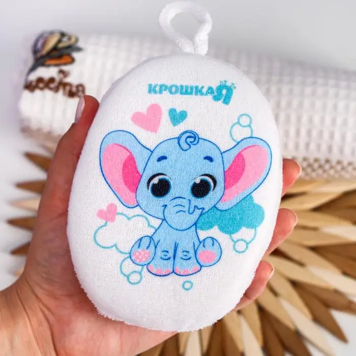 Мочалка детская махровая Слоник |