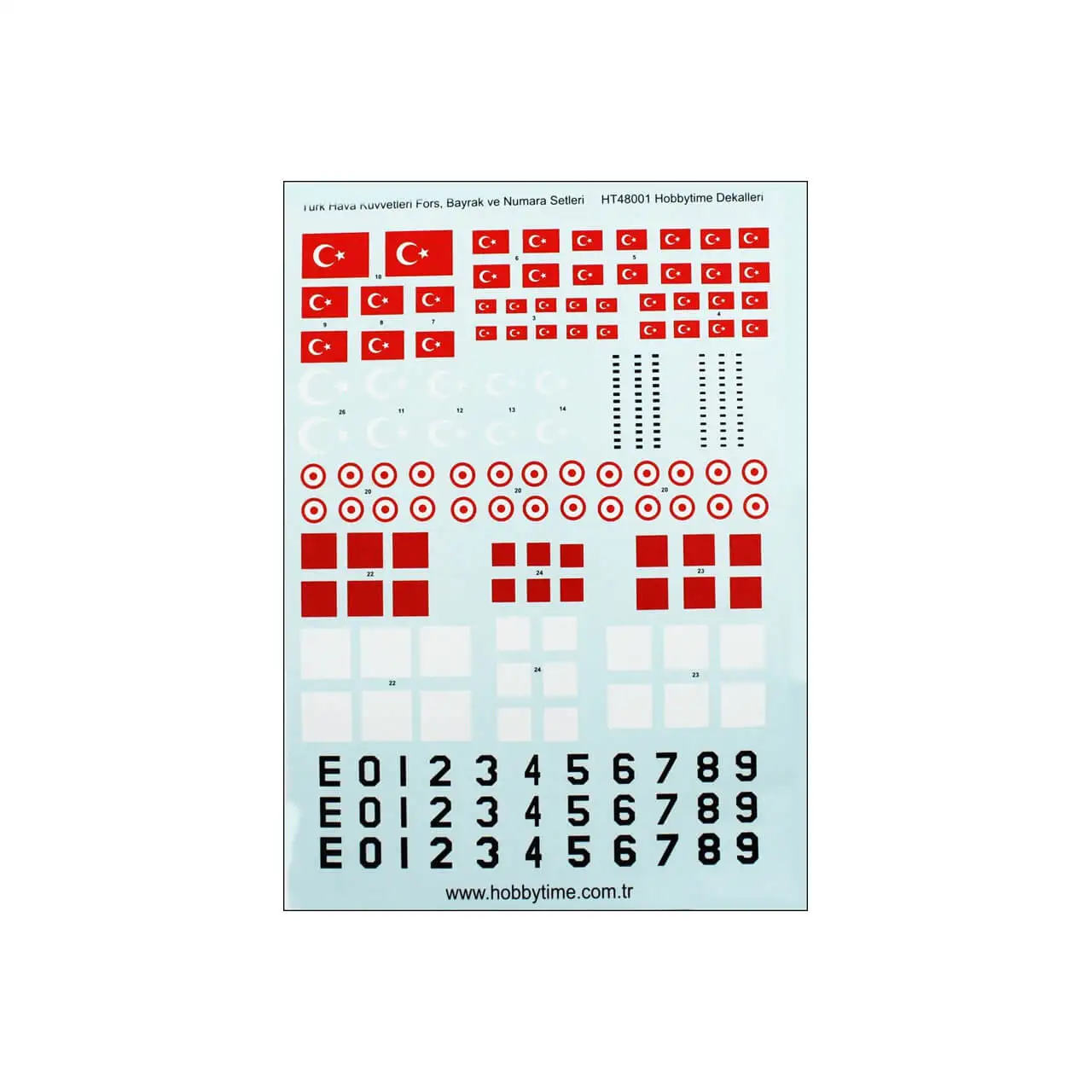 

48001 1/48 Turkish Airforce for the Decal Set