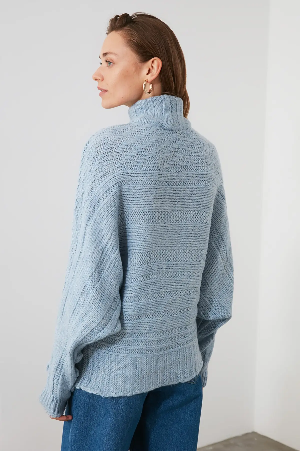 

Trendyol Mesh Detailed Knitwear Sweater TWOAW20KZ0359