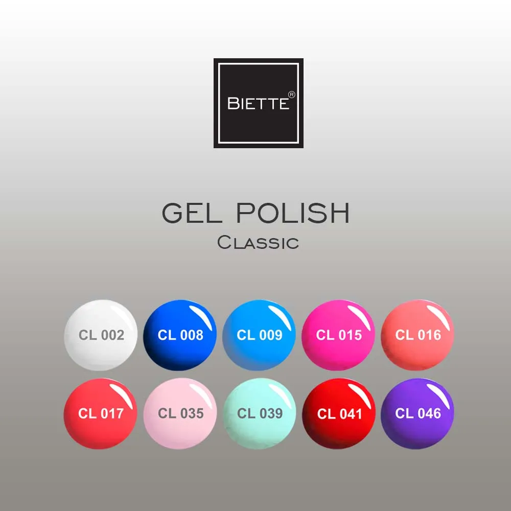 BIETTE Гель лак Classic 10 мл №CL009 Голубой | Красота и здоровье