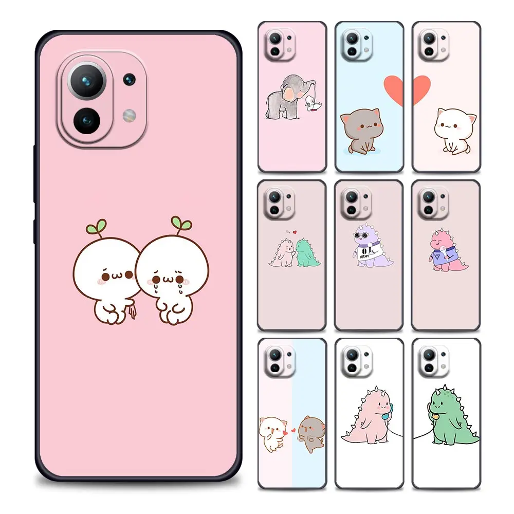 

Lovers Cartoon Phone Case for Xiaomi Mi 11Lite i Ultra X T EN PocoF1 X3 NFC GT M3 F3 GT M4 Pro Soft Silicone Cover Coque