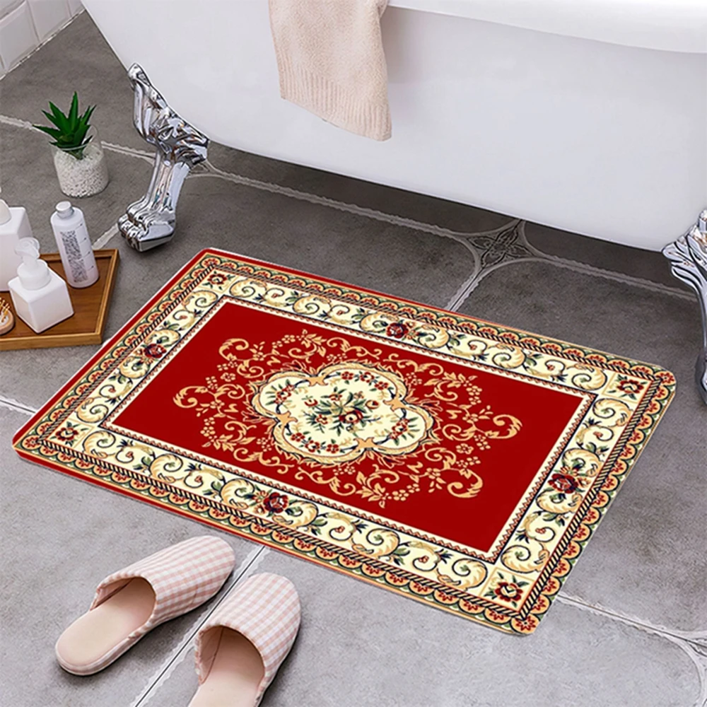

Vintage Persian Carpet Door Mat 3D Printing Doormats Outdoor Kitchen Bathroom Living Room Floor Mat Rug Anti-Slip Carpet DoorMat
