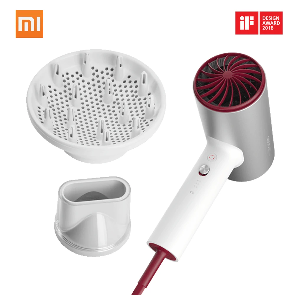 Светло-желтый Xiaomi Mijia Soocas H3 Анион Фен алюминиевый сплав корпус 220V1800W воздушный выход анти-горячий инновационный диверсии дизайн - Цвет: Светло-желтый