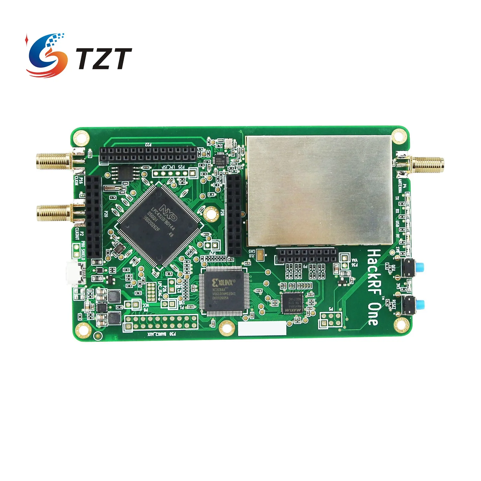Günstig TZT HackRF Eine SDR Software Definiert Radio Board Mit Abschirmung Abdeckung + TCXO Simulieren GPS