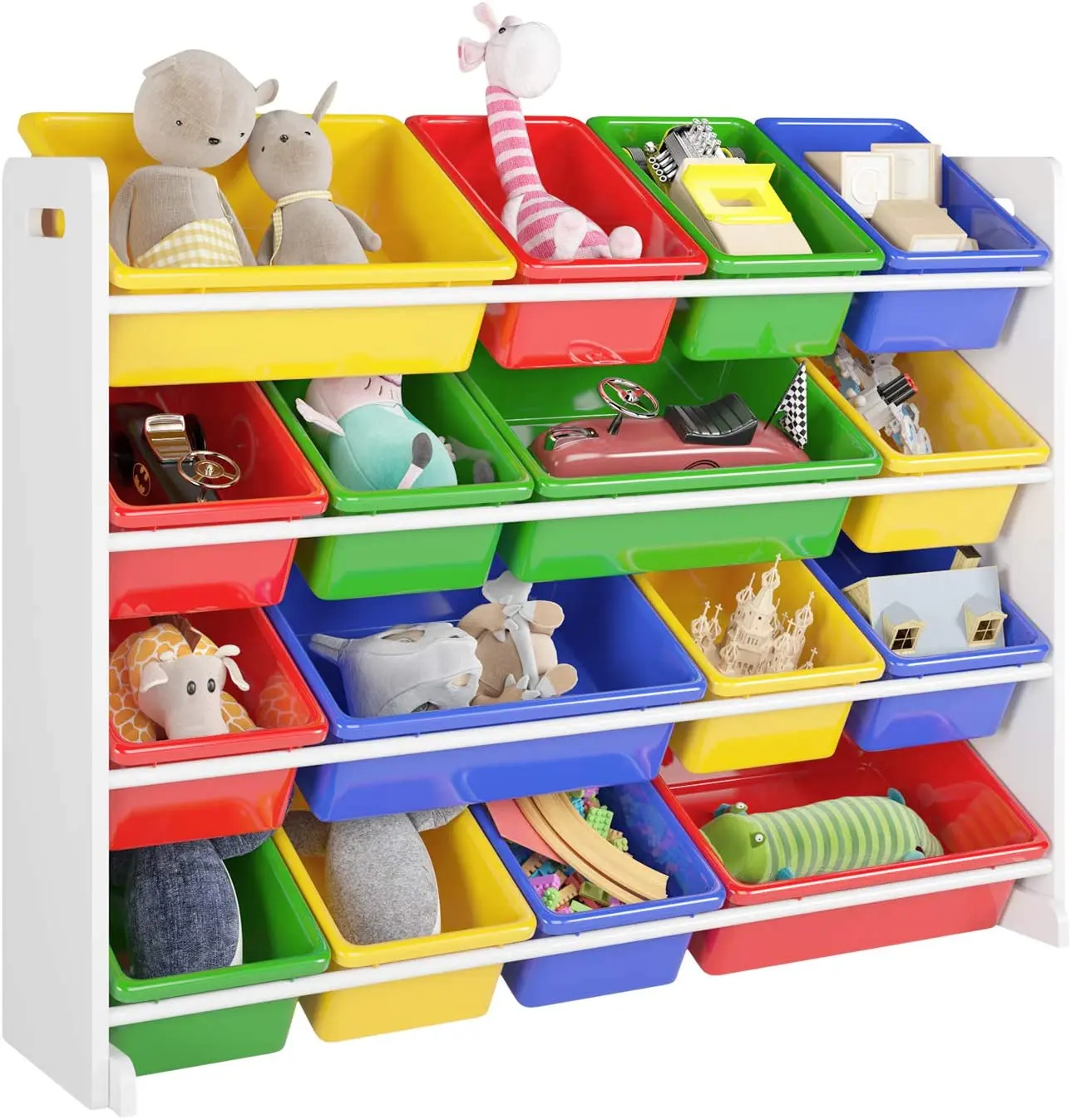 

Homfa Children's Toy Storage Rack Solid wood Kindergarten Toy Storage Cabinet Baby Bookshelf Rack Multi-layer Household Shelf