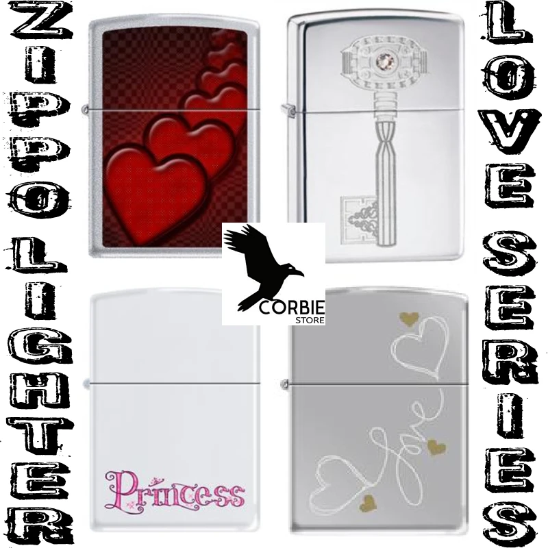 

Зажигалка Zippo, оригинальная Серия Love, 4 разных варианта, высокое качество