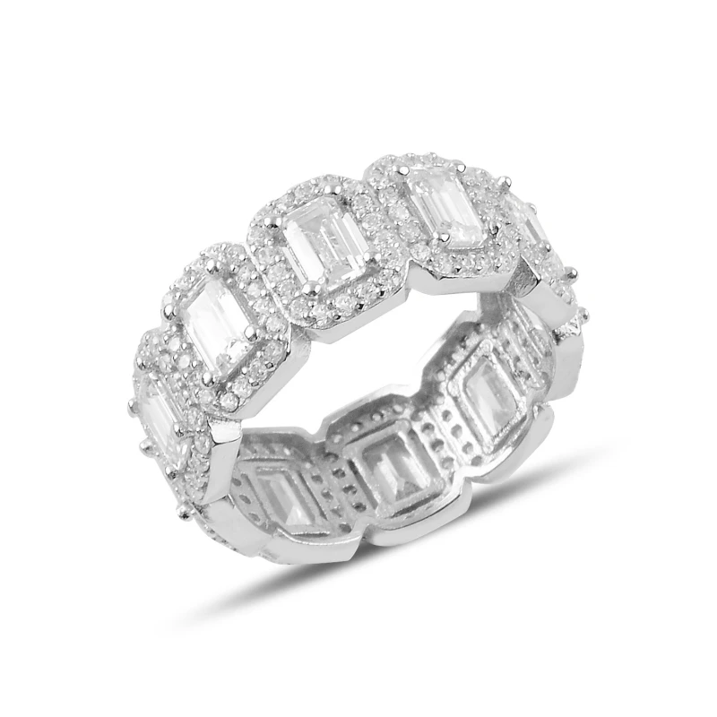 Серебряное 925 пробы кольцо из циркона Tamtur Baget | Украшения и аксессуары