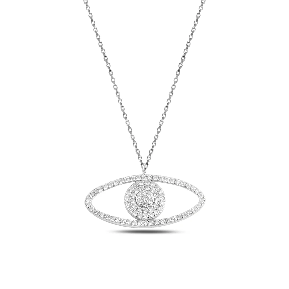 

Silver Eye Necklace