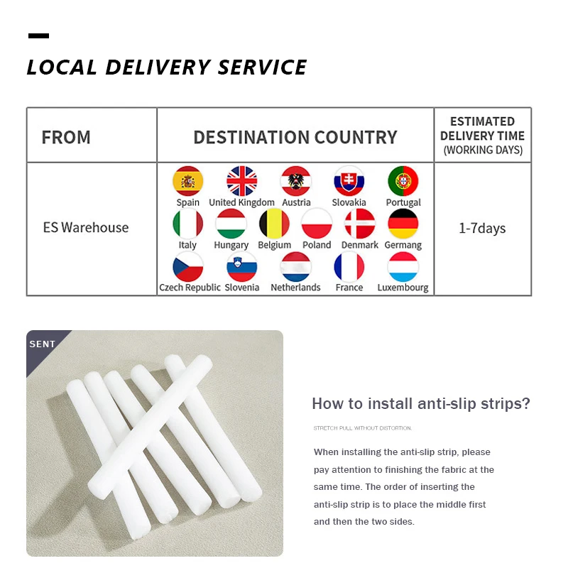 Эластичный чехол для дивана однотонный полноразмерный Противоскользящий кресла
