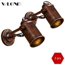 Wall lamp vintage retro wall lights industrial wall lamps loft country wall light fixtures for home cafe restaurant decoration