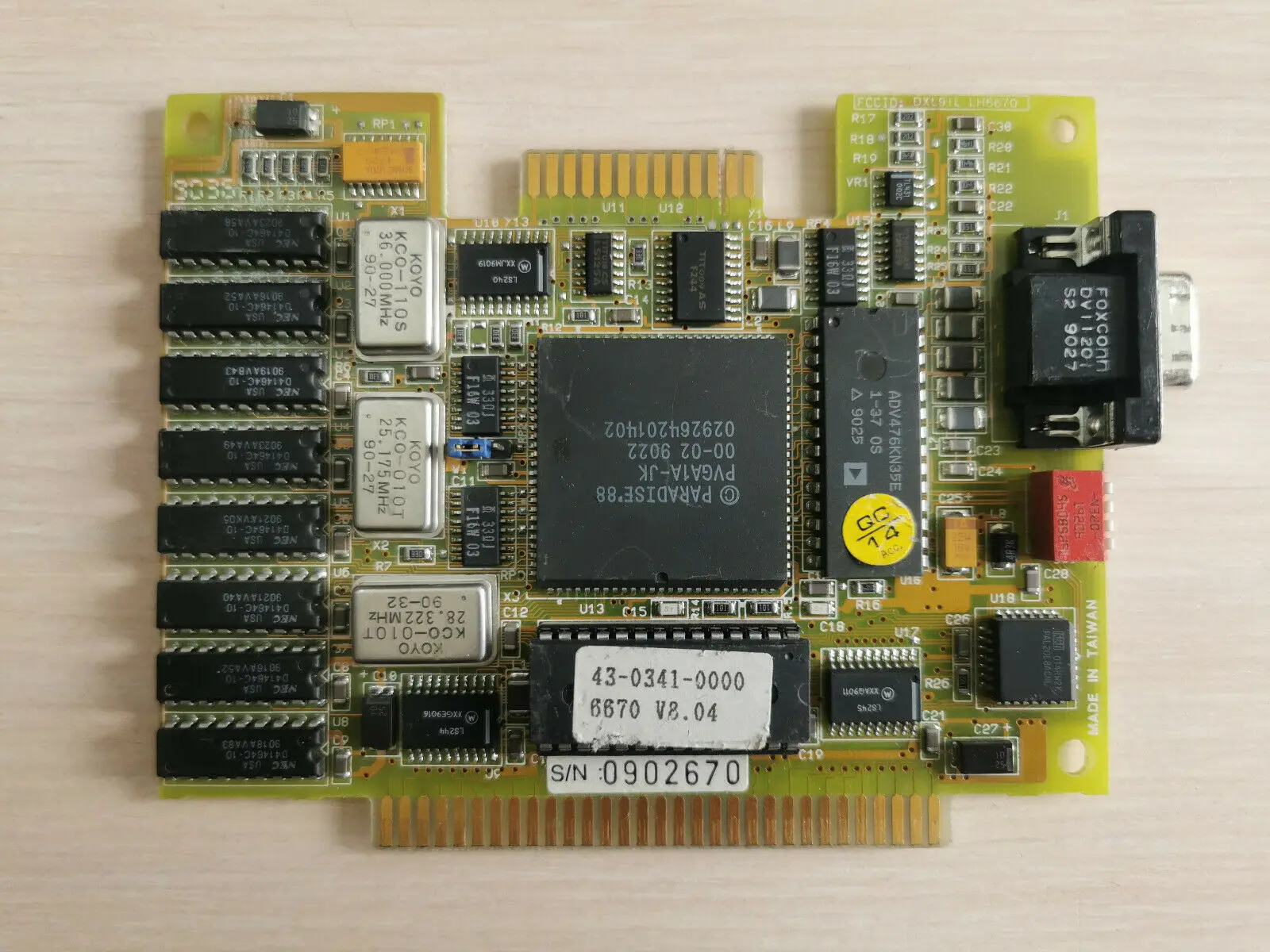 Видеокарта Paradise PVGA1A-JK 256Kb 8bit VGA ISA | Компьютеры и офис