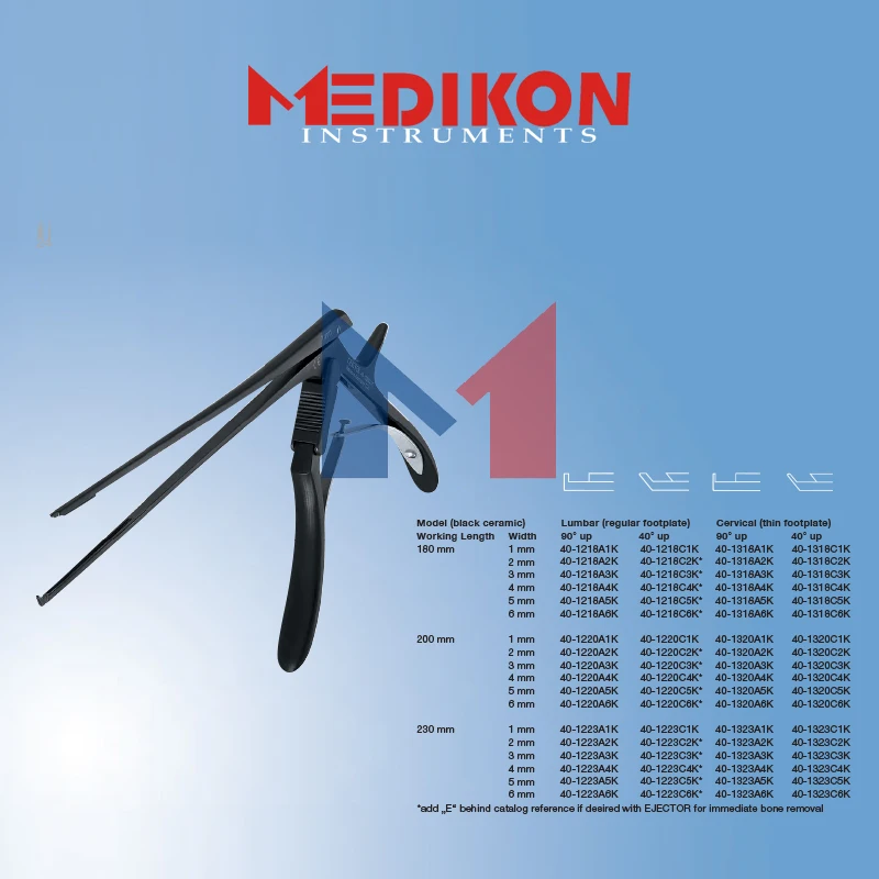 

German Spinal Black Ceramic Hygienic Lumbar Cervical Kerrison Laminectomy Rongeurs Neurosurgery Leminectomy Instrument tools
