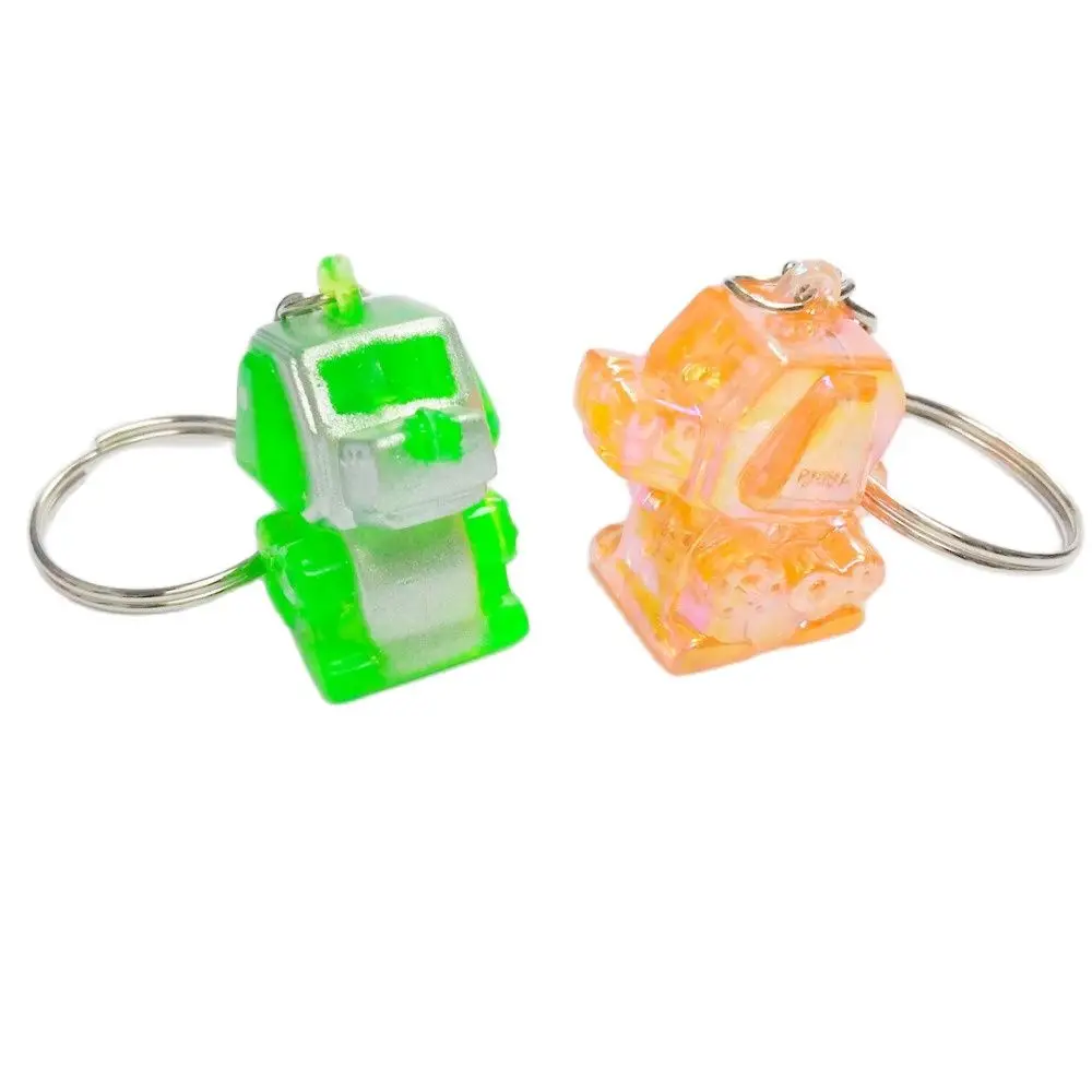 Набор из 8 предметов кибер робот с рисунком собачки и котика E330 цепочка для ключей