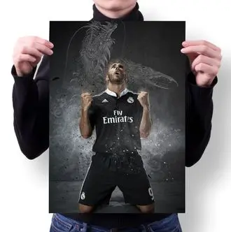 Плакат Бензема Карим Benzema Karim №2 А4 | Дом и сад