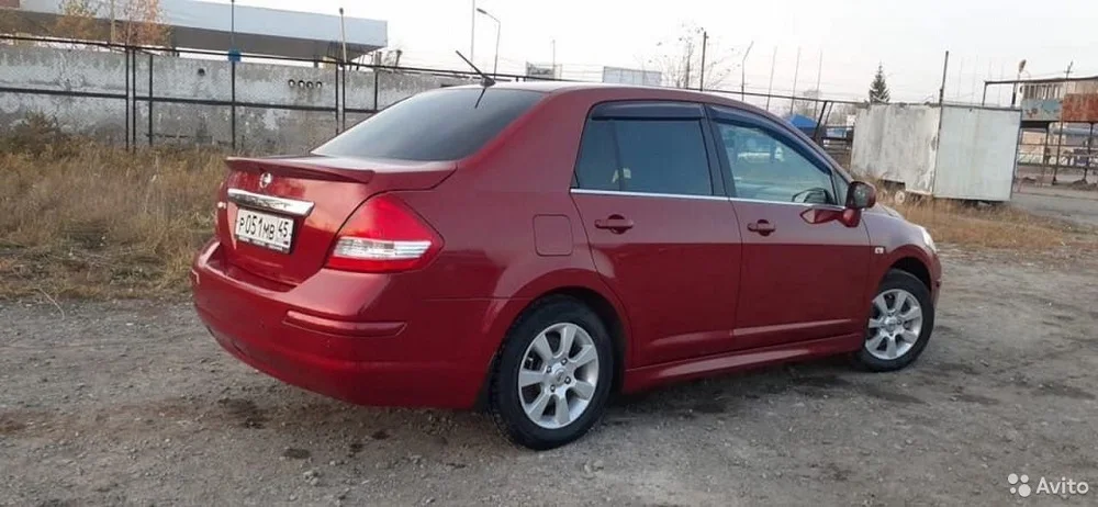 Лип Спойлер на Nissan Tiida hatch sedan из АБС-пластика задний спойлер | Автомобили и