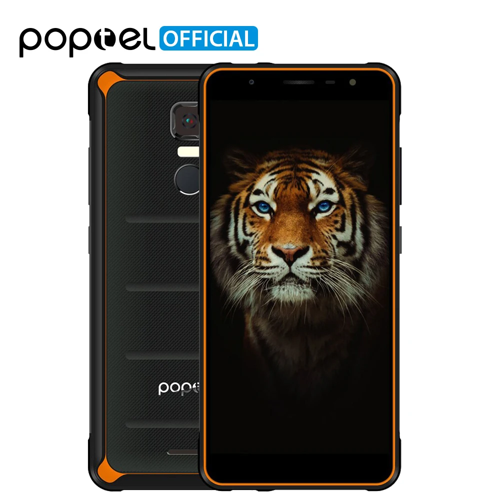 POPTEL P10 4 ГБ 64 IP68 водонепроницаемый мобильный телефон 5 дюймов MT6763 четыре ядра 13 МП