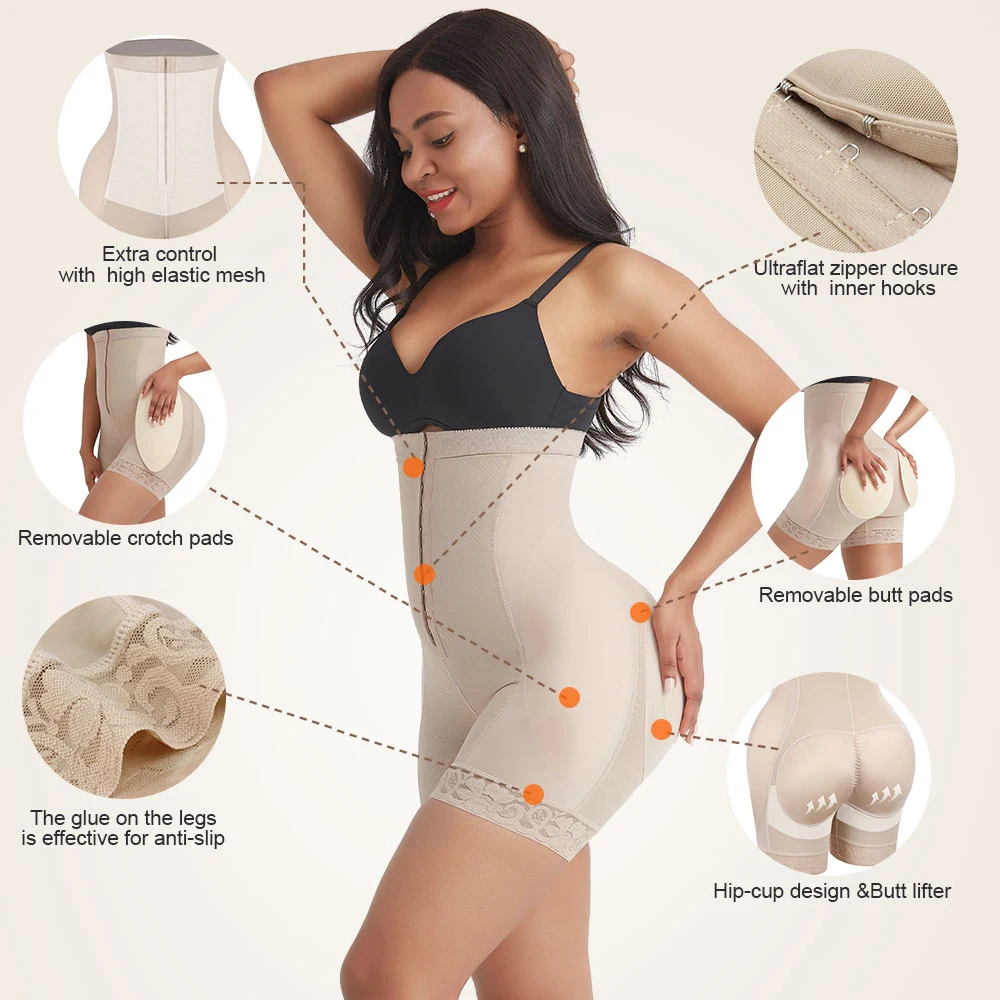 Женское корректирующее белье для подтяжки ягодиц утягивающее талии и живота