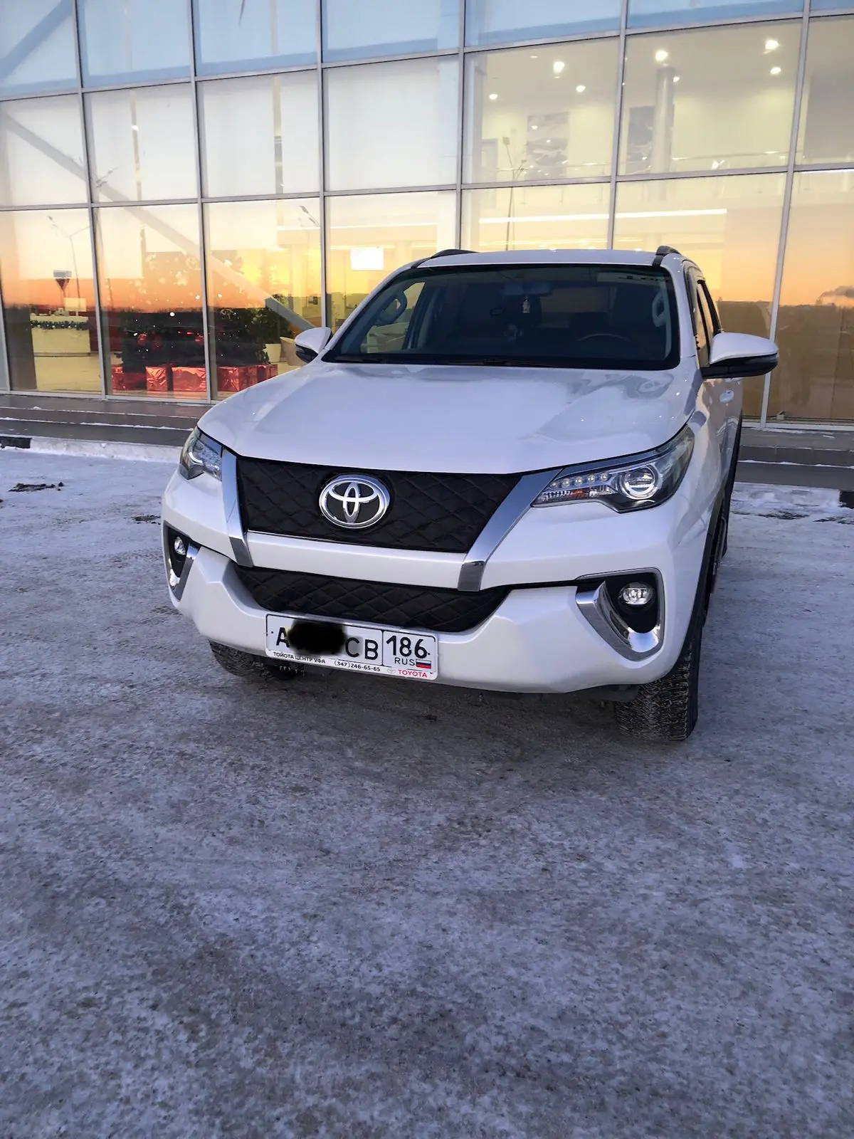 Утеплитель радиатора зимний для Toyota Fortuner 2015 – 2020 II (Комплект 2 детали) Тойота