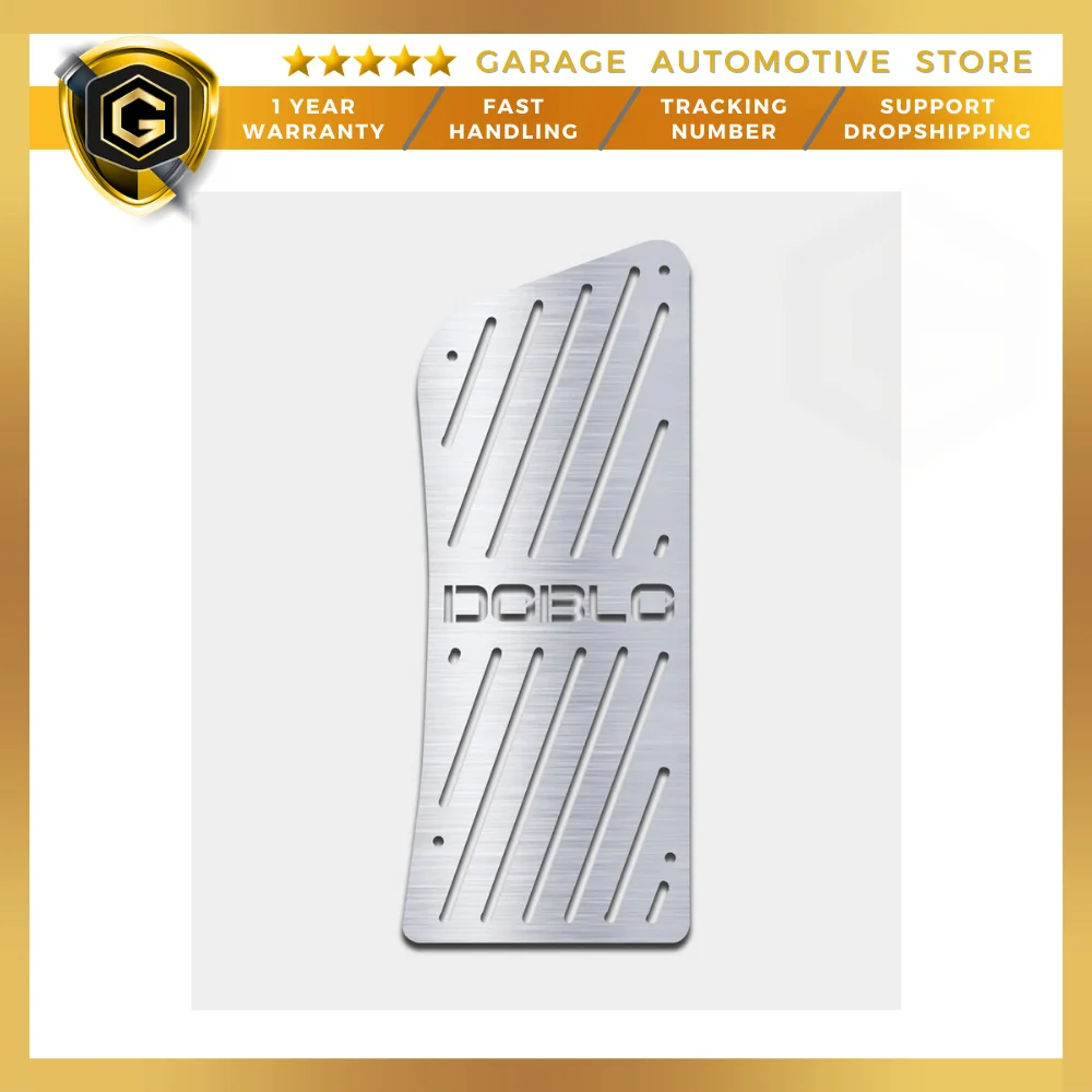 

For Fiat Doblo Stainless Steel Chrome Accessories Foot Rest Pedal-2011 -2019