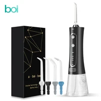 boi 4 mode usb rechargeable water flosser dental jet waterpulse electric oral irrigator for false teeth orthodontics implants