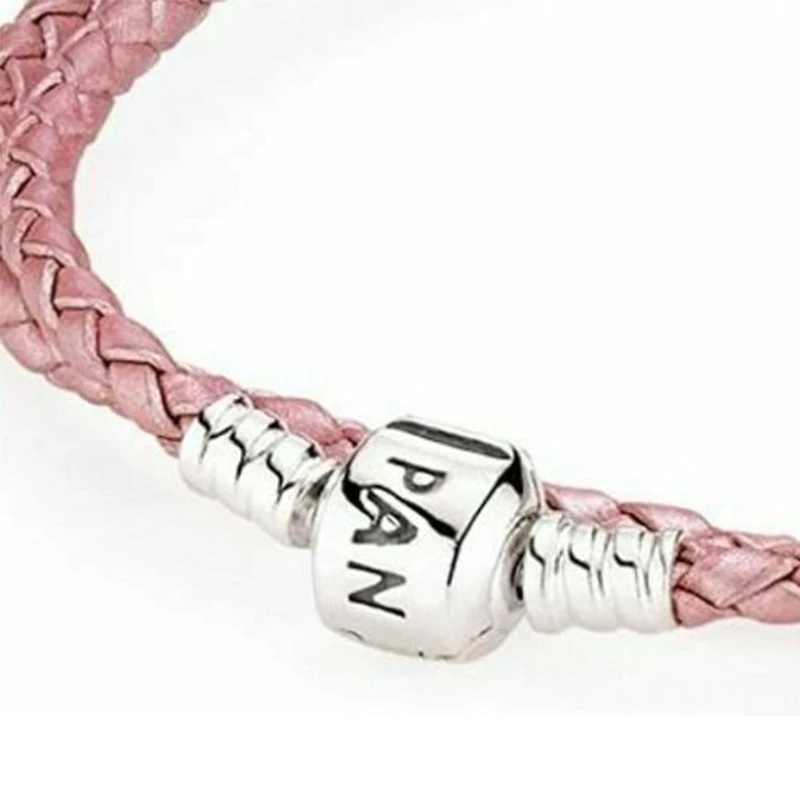 

Silver S925 Double Leather PANDORA Bracelet With Box