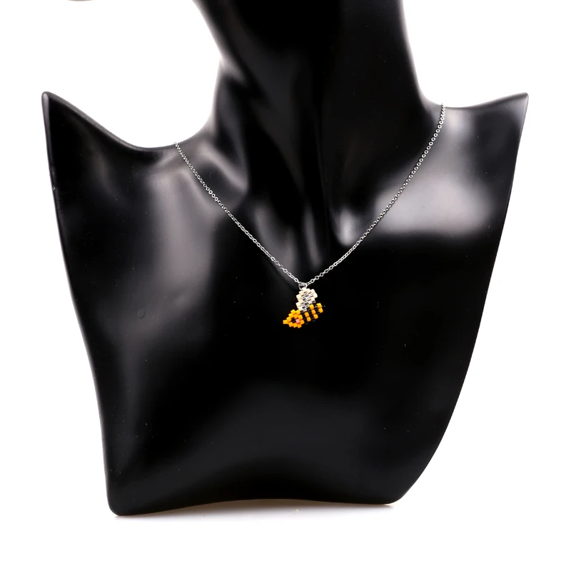 Симпатичное ожерелье FAIRYWOO украшения в виде животных единорог пчела арбуз ананас